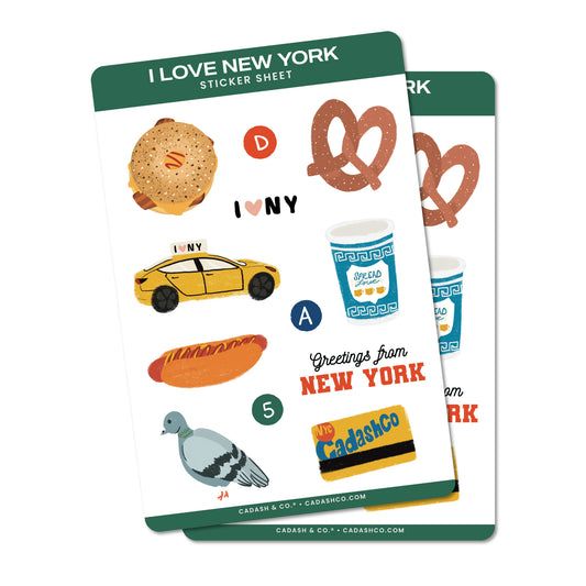 I love NY Sticker Sheet