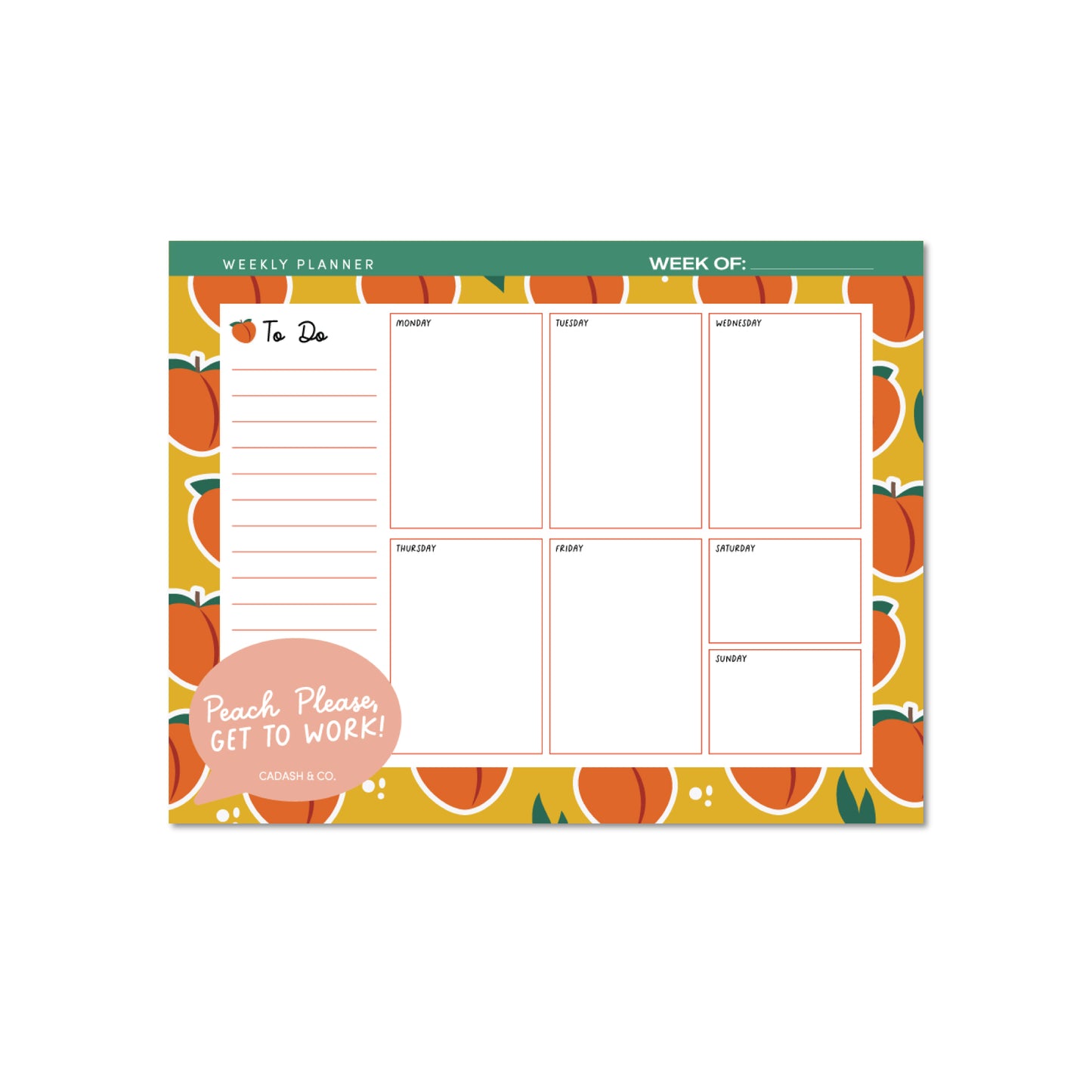 Peach Please Weekly Planner