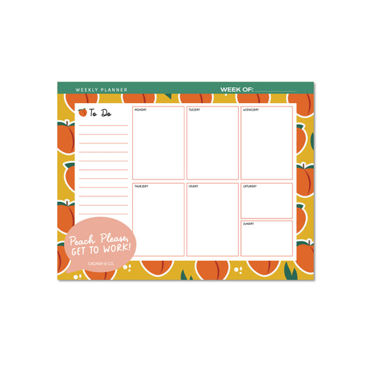 Peach Please Weekly Planner