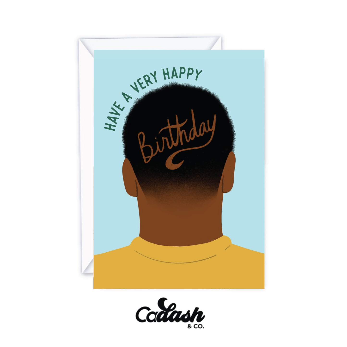 very happy birthday greeting card