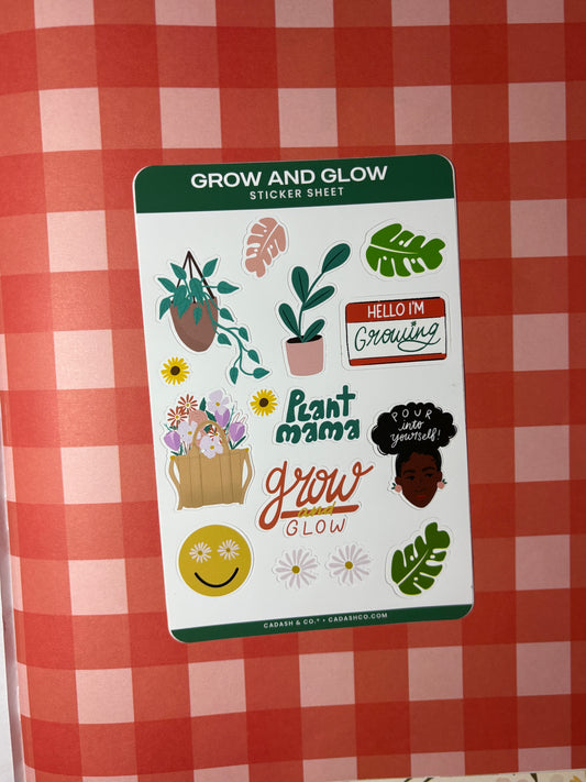 Grow and Glow Sticker Sheet