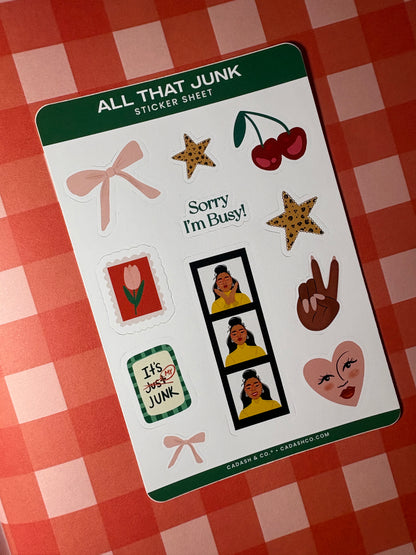 All That Junk Sticker Sheet