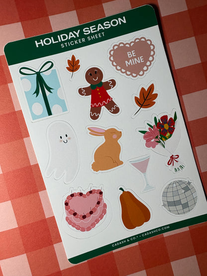 Holiday Season Sticker sheet