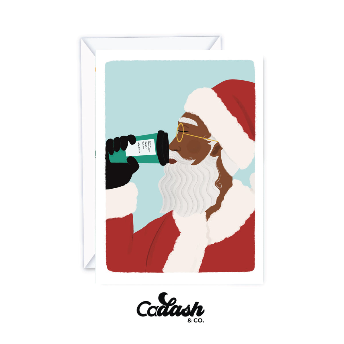 Santa C. Greeting card