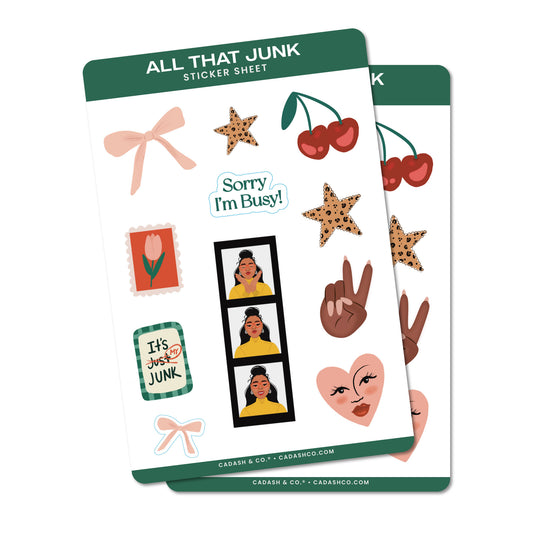 All That Junk Sticker Sheet