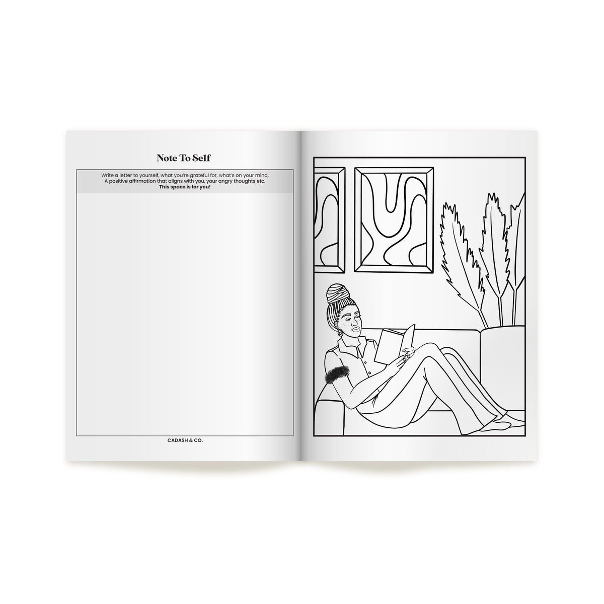 Cadash & Color | Self care coloring book