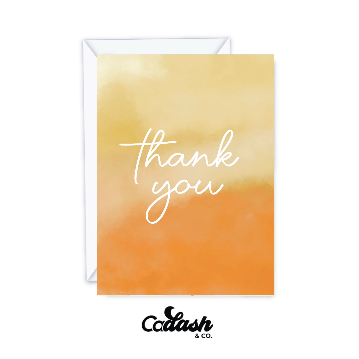 Thank You (Sunset) greeting card