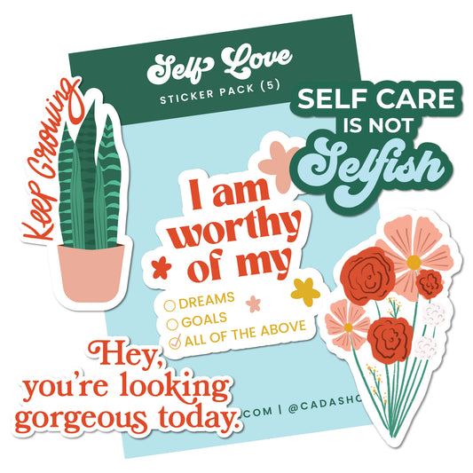 Self care sticker pack
